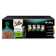 Sheba Nature's Collection pouches mixed selection in juice for adult cats 48 × 85 g - Cat Food Pouch
