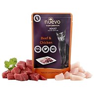 Nuevo kočka kapsa adult kuře a hovězí 85 g - Cat Food Pouch