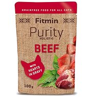 Fitmin Purity Cat pouch beef with heart 100 g - Cat Food Pouch