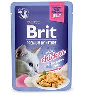 Brit Premium by Nature Cat Delicate Fillets in Jelly with Chicken 85 g - Cat Food Pouch