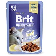 Brit Premium by Nature Cat Delicate Fillets in Jelly with Beef 85 g - Cat Food Pouch