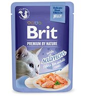 Brit Premium by Nature Cat Delicate Fillets in Jelly with Salmon 85 g - Cat Food Pouch