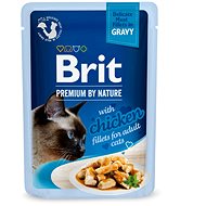 Brit Premium by Nature Cat Delicate Fillets in Gravy with Chicken 85 g - Cat Food Pouch