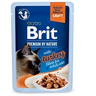 Brit Premium by Nature Cat Delicate Fillets in Gravy with Turkey 85 g - Cat Food Pouch