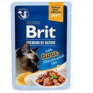 Brit Premium by Nature Cat Delicate Fillets in Gravy with Tuna 85 g - Cat Food Pouch