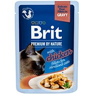 Brit Premium by Nature Cat Delicate Fillets in Gravy with Chicken for Sterilised 85 g - Cat Food Pouch