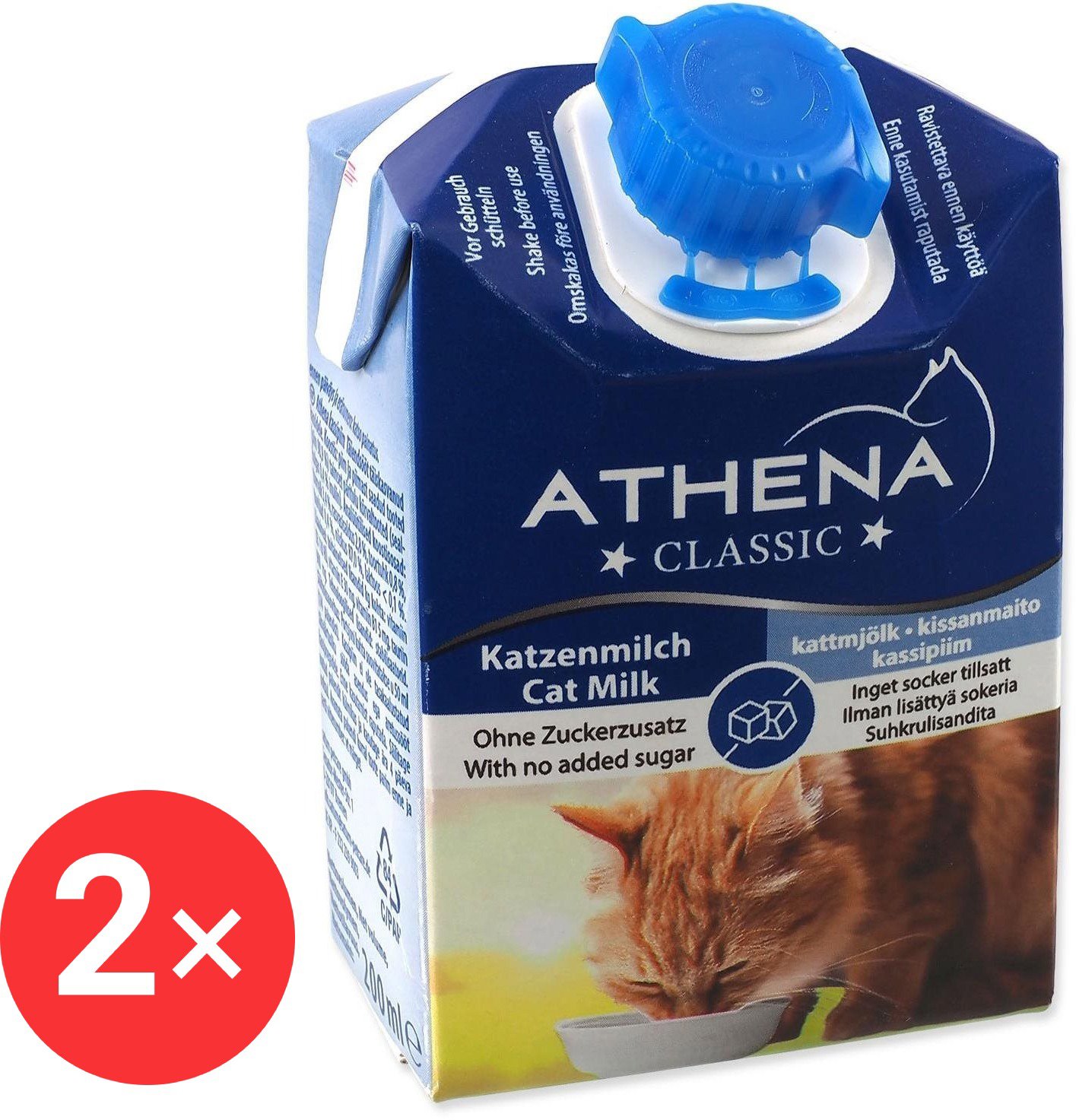 Athena Milk 2 × 200 ml - Milk for kittens