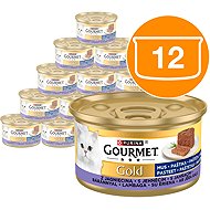 Gourmet Gold canned food for cats, lamb pâté 12x85g - Canned Food for Cats