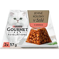 Gourmet Revelations for cats, salmon in jelly 2x57g - Cat Food Pouch