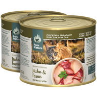 Pure Nature Cat Adult Chicken and Pheasant with parsley 2 × 200 g - Canned Food for Cats