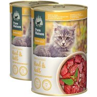 Pure Nature Cat Junior Beef and Veal with nettle 2 × 400 g - Canned Food for Cats