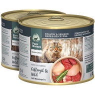 Pure Nature Cat Senior Poultry and Venison with rosemary 2 × 200 g - Canned Food for Cats