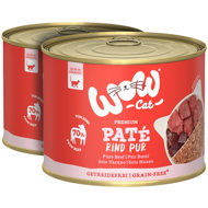 WOW Paté Beef Pur Adult 2 × 200 g - Canned Food for Cats