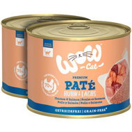 WOW Paté Chicken with Salmon Adult 2 × 200 g - Canned Food for Cats