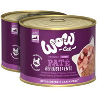 WOW Paté Poultry with duck Senior 2 × 200 g - Canned Food for Cats