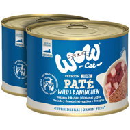 WOW Paté Venison with Rabbit Senior 2 × 200 g - Canned Food for Cats