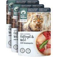 Pure Nature Cat Senior Poultry and Venison with rosemary 3 × 85 g - Cat Food Pouch