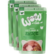 WOW Sauce Chicken Adult 3 × 85 g - Cat Food Pouch