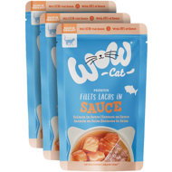 WOW Sauce Salmon Adult 3 × 85 g - Cat Food Pouch