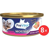 PreVital canned calf for kittens 8 × 85 g - Canned Food for Cats