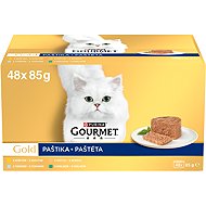 Gourmet Gold canned food for cats chicken, tuna, turkey, rabbit pate 48x85 g - Canned Food for Cats