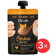 Fitmin For Life Chicken cream pocket for cats 3 × 100 g - Cat Food Pouch