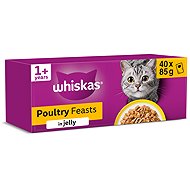 Whiskas poultry selection capsules in jelly 40 × 85 g - Cat Food Pouch