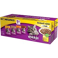 Whiskas poultry selection capsules in jelly 40 × 85 g - Cat Food Pouch