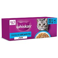 Whiskas fish selection capsules in jelly 80 × 85 g - Cat Food Pouch
