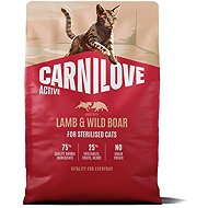Carnilove Active Cat Dry Made with Lamb & Wild boar for Sterilized Adult All Breeds 2 kg - Cat Kibble