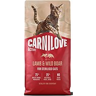 Carnilove Active Cat Dry Made with Lamb & Wild boar for Sterilized Adult All Breeds 6 kg - Cat Kibble