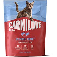Carnilove Active Cat Dry Made with Salmon & Turkey for Sterilized Adult All Breeds 400 g - Cat Kibble