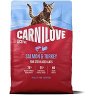 Carnilove Active Cat Dry Made with Salmon & Turkey for Sterilized Adult All Breeds 2 kg - Cat Kibble