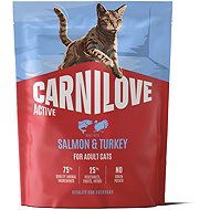 Carnilove Active Cat Dry Made with Salmon & Turkey for Adult All Breeds 400 g - Cat Kibble