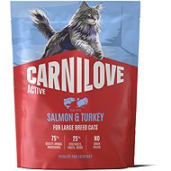 Carnilove Active Cat Dry Made with Salmon & Turkey for Adult Large Breeds 400 g - Cat Kibble