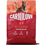 Carnilove Active Cat Dry Made with Beef & Venison for Sterilized Adult All Breeds 2 kg - Cat Kibble