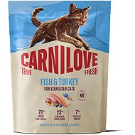 Carnilove True Fresh Cat Dry Fish & Turkey for Sterilized Adult All Breeds 400 g - Cat Kibble