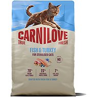 Carnilove True Fresh Cat Dry Fish & Turkey for Sterilized Adult All Breeds 2 kg - Cat Kibble