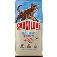 Carnilove True Fresh Cat Dry Fish & Turkey for Sterilized Adult All Breeds 6 kg - Cat Kibble