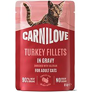 Carnilove Cat Pouch Gravy rich in Turkey enriched with Valerian 85 g - Cat Food Pouch