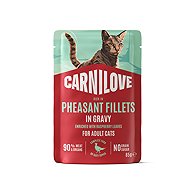 Carnilove Cat Pouch Gravy rich in Pheasant enriched with Raspberry Leaves 85 g - Cat Food Pouch