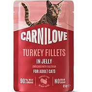Carnilove Cat Pouch Jelly rich in Turkey enriched with Valerian 85 g - Cat Food Pouch