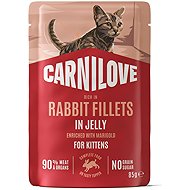 Carnilove Cat Pouch Jelly rich in Rabbit enriched with Marigold 85 g - Cat Food Pouch