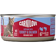 Carnilove Cat Can Paté Made with Turkey & Salmon 100 g - Canned Food for Cats