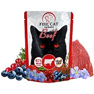 Fine Cat XXL pocket for cats with beef 9 × 300 g - Cat Food Pouch