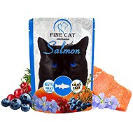 Fine Cat XXL cat pouch with salmon 9 × 300 g - Cat Food Pouch