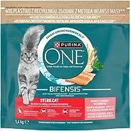 Purina ONE Bifensis Sterilcat granules for cats salmon 1.4 kg - Cat Kibble