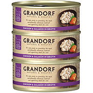 Grandorf Kuřecí prsa s lososem 3 × 70 g - Canned Food for Cats