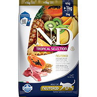 N&D Tropical Selection Cat Lamb Neutered 4 + 1kg - Cat Kibble
