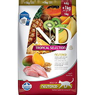 N&D Tropical Selection Cat Chicken Neutered 4 + 1kg - Cat Kibble